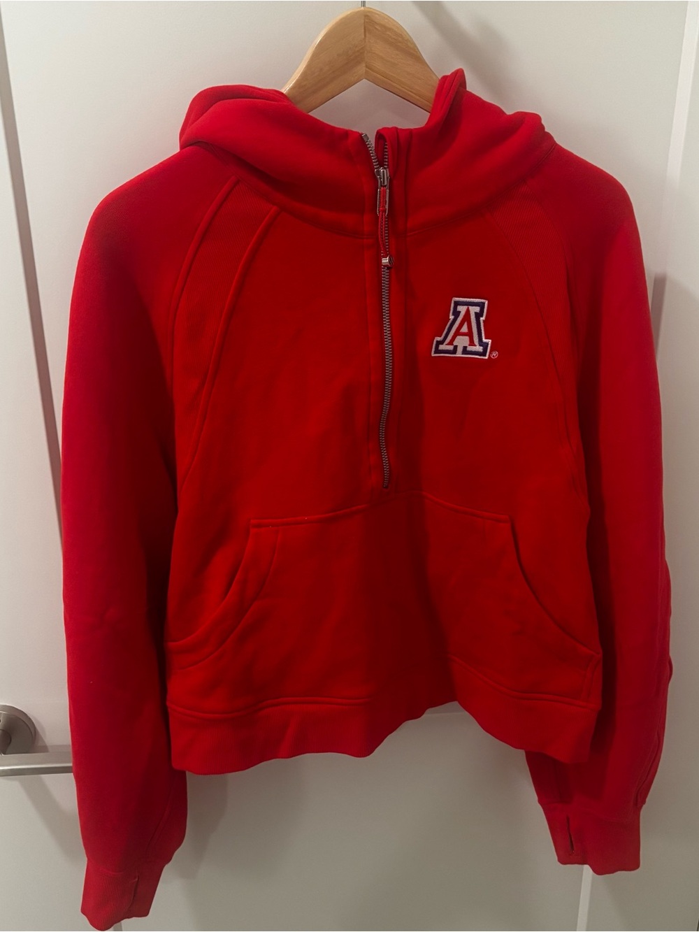 Lululemon Arizona Wildcats Scuba Half-Zip Hoodie Red XL/XXL